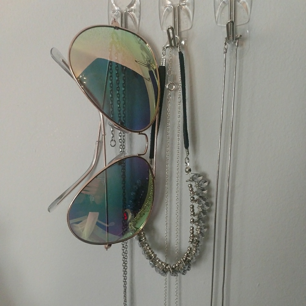 Rose gold aviators/sunglasses